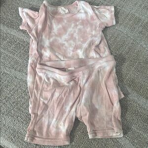 Kids Pink Tie-Dye Matching Set 2t